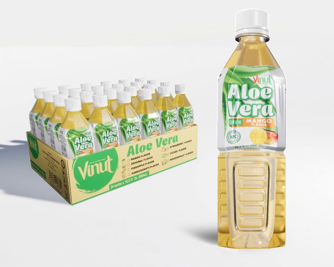 VINUT Ρόφημα Αλόης Βέρα με γεύση Μάνγκο 500ml