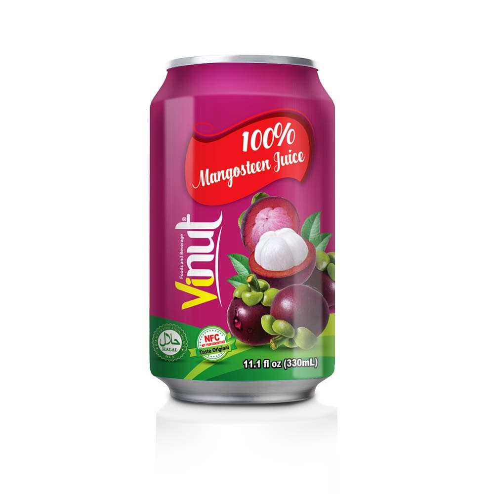 VINUT 100% Χυμός Μανγκοστίν, 11.1 fl oz (330 mL) Can