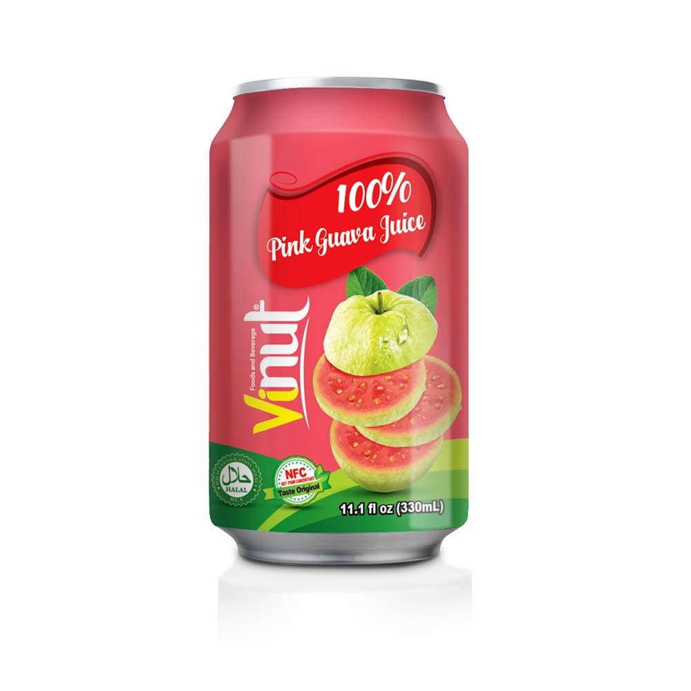 VINUT 100% Χυμός Ροζ Γκουάβα, 11.1 fl oz (330 mL) Κουτί