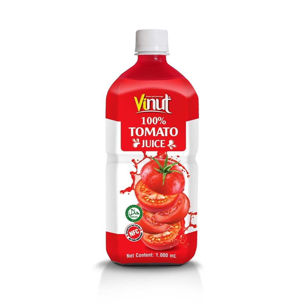 VINUT 100% Χυμός Ντομάτας, 33.8 fl oz (1.000 mL) Μπουκάλι PET