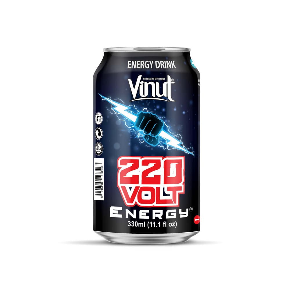VINUT Ενεργειακό Ποτό 220 Volt, Κουτί, 11.1 fl oz 330 mL