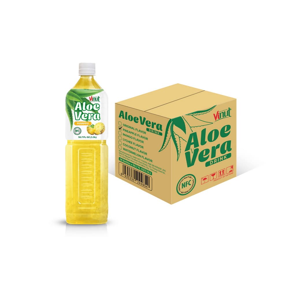 VINUT Ρόφημα Αλόης Βέρα με Ανανά, NFC, Μπουκάλι PET, 50.7 fl oz 1.5 L