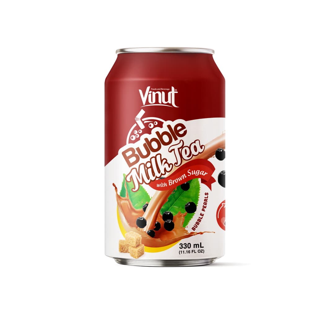 VINUT Bubble Milk Tea με Καφέ Ζάχαρη, Κουτί, 11.16 fl oz 330 mL