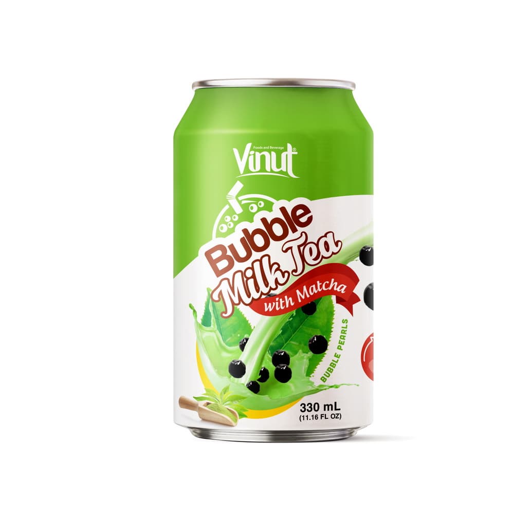 VINUT Bubble Milk Tea με Matcha, Κουτί, 11.16 fl oz 330 mL