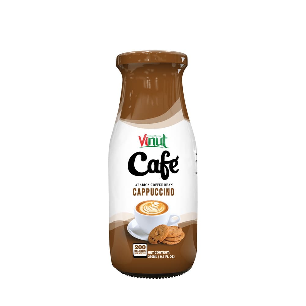 VINUT Καφές Cappuccino από Κόκκους Arabica, Μπουκάλι 9.5 fl oz 280 mL