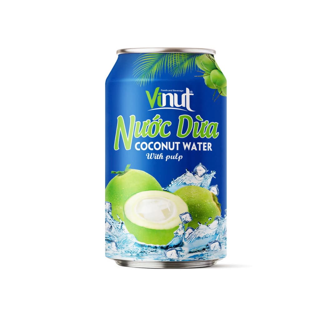 VINUT Νερό Καρύδας με Πολτό, Κουτί, 11.1 fl oz 330 mL